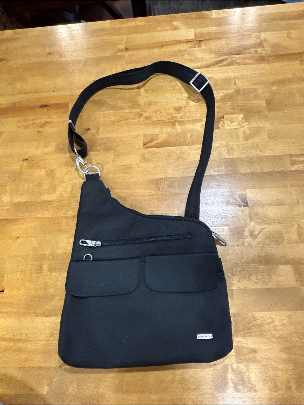 Travelon Anti-Theft Classic Crossbody Bag Black RFID Travel Purse 42373